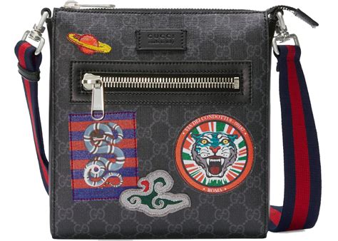 Gucci Night Courrier Messenger GG Supreme Black/Grey 